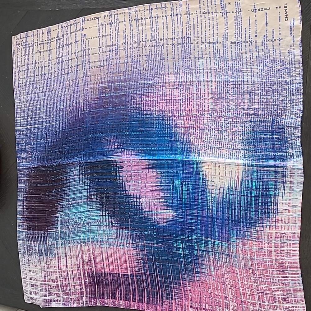 CHANEL Pre-Loved Multicolored 'CC' Scarf - Picture 3 of 7